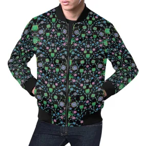 Floral Damask Garden Bomber Jacket for Men