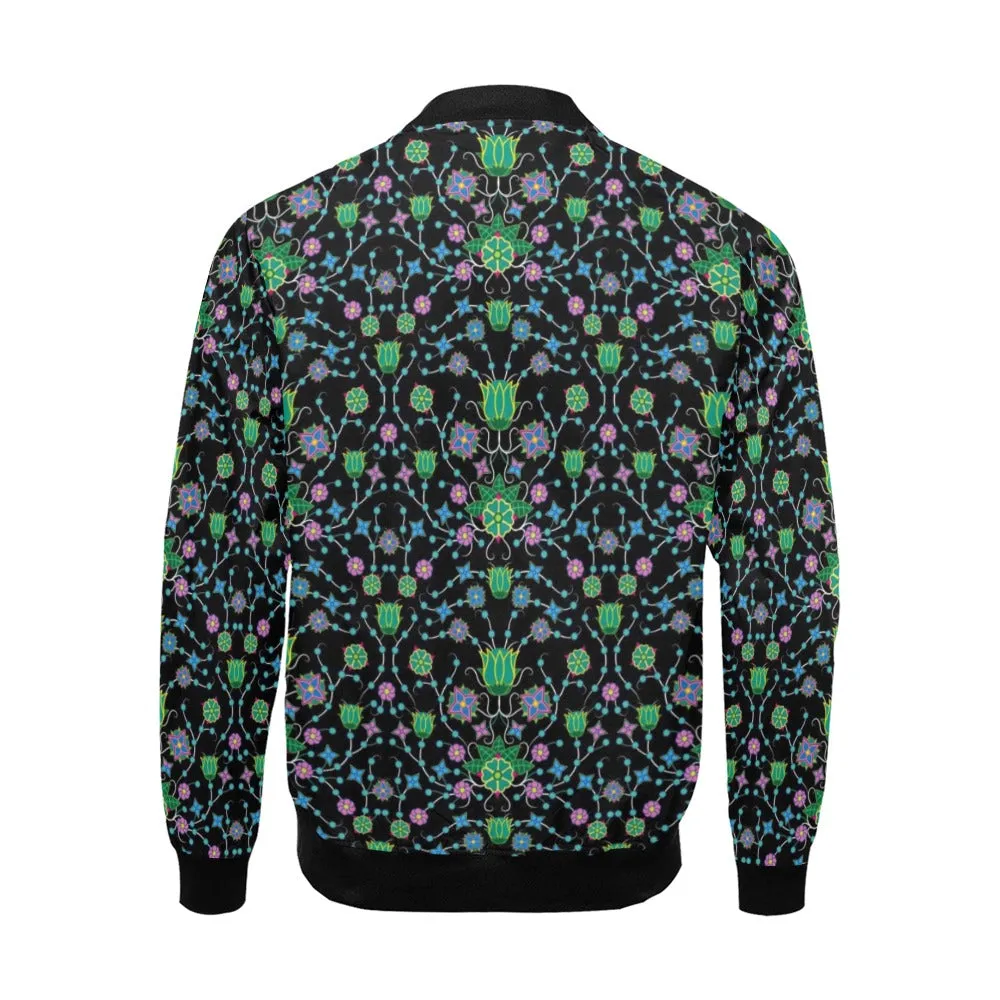 Floral Damask Garden Bomber Jacket for Men