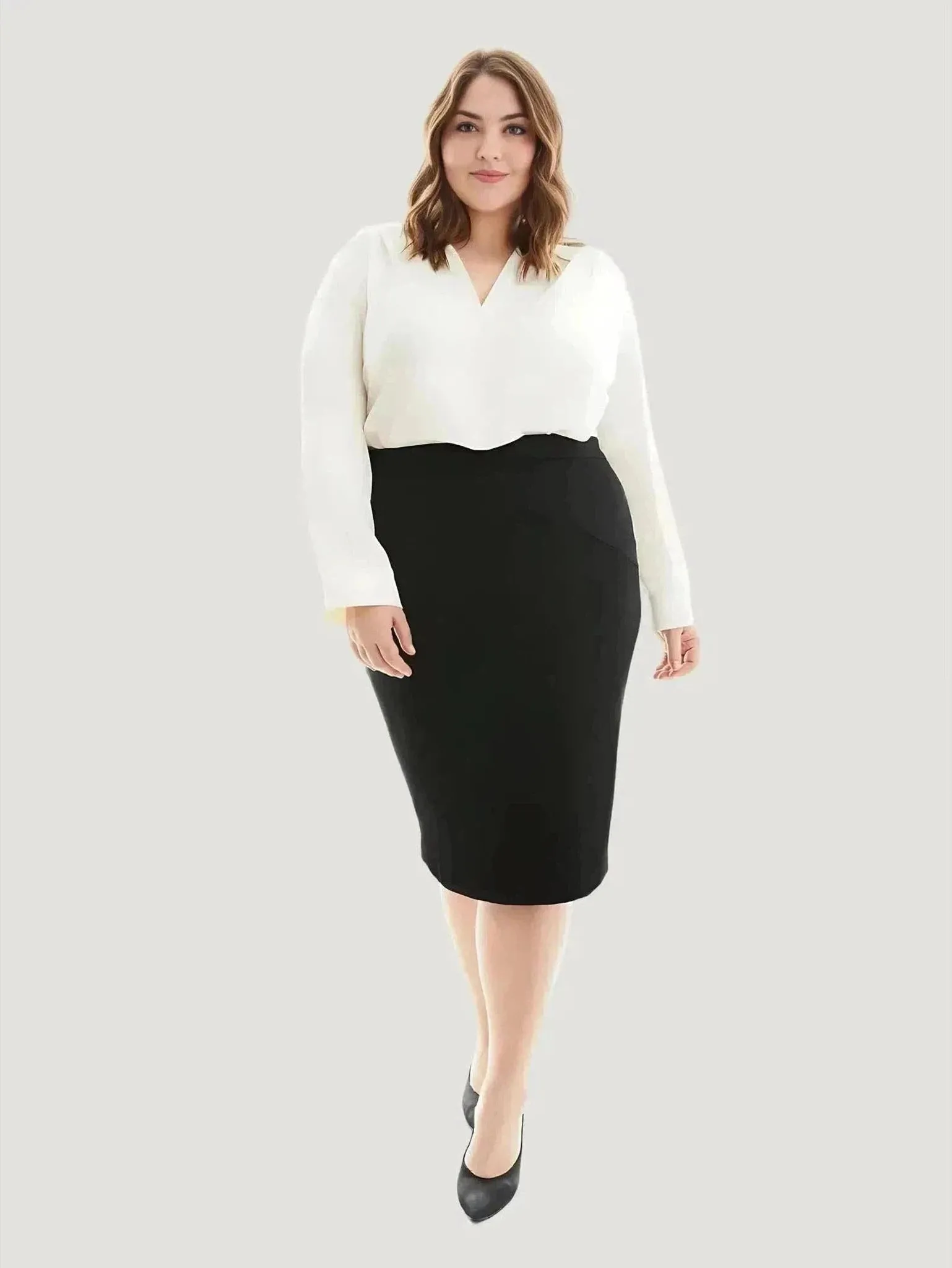 GRAVITAS Rosalind Plus Size Pencil Skirt