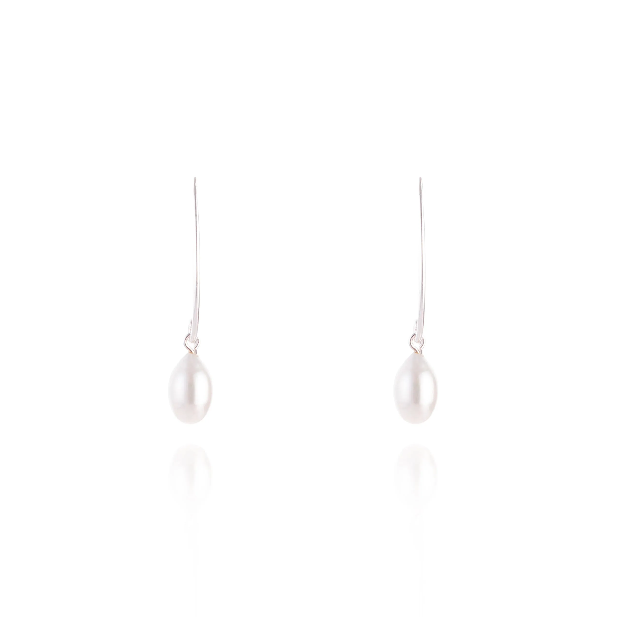 Greta Cultured Pearl Earring, Sterling Silver