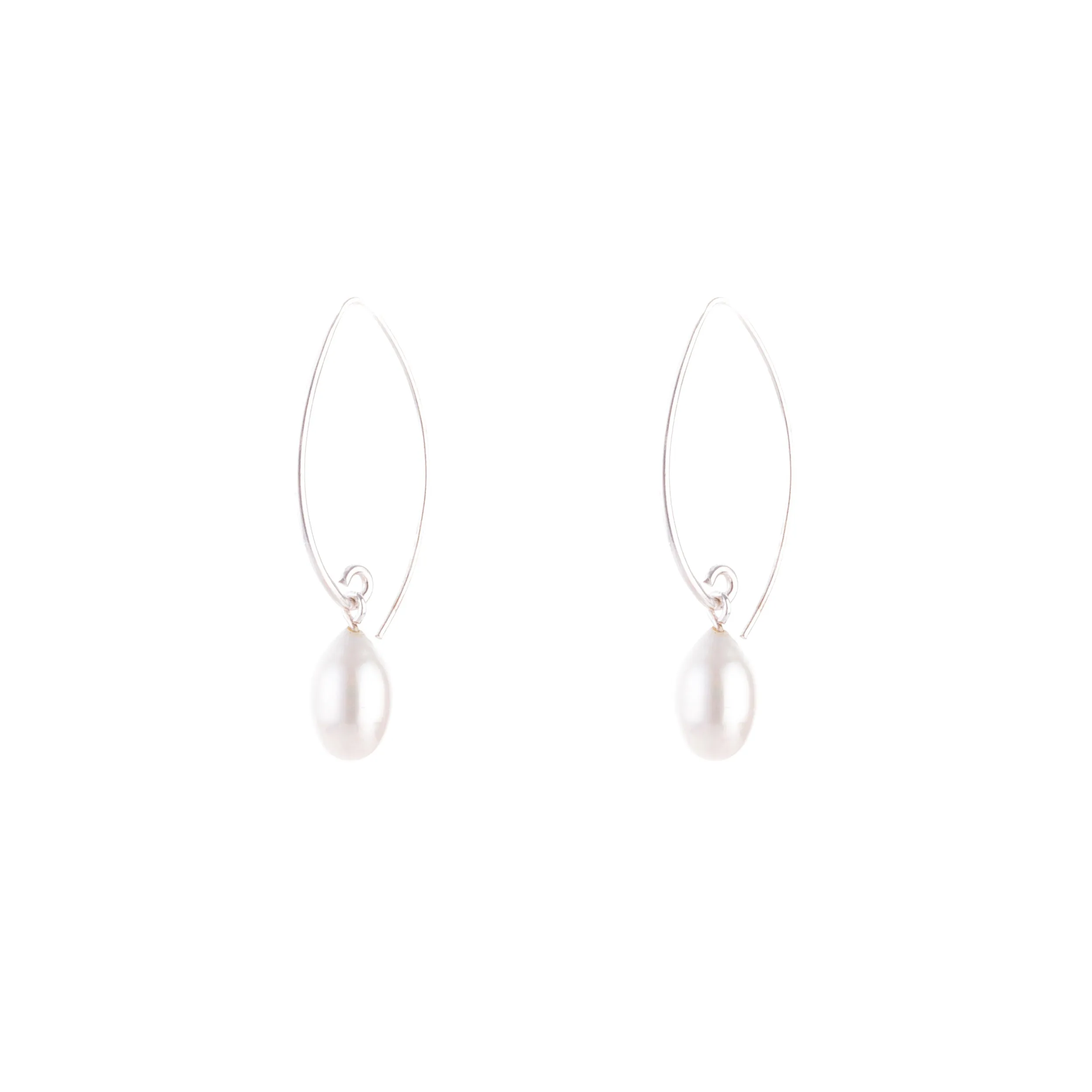 Greta Cultured Pearl Earring, Sterling Silver