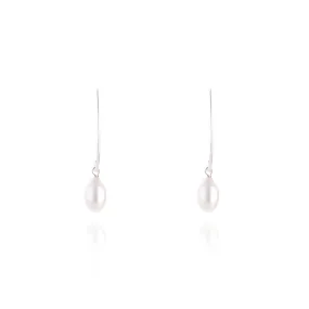 Greta Cultured Pearl Earring, Sterling Silver