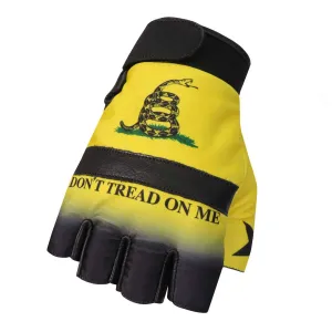 Hot Leathers GVM3011 Leather Don't Tread on Me Fingerless Gloves