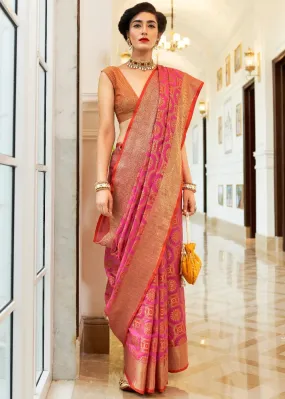 Hot Pink Patola Silk Saree : Top Pick