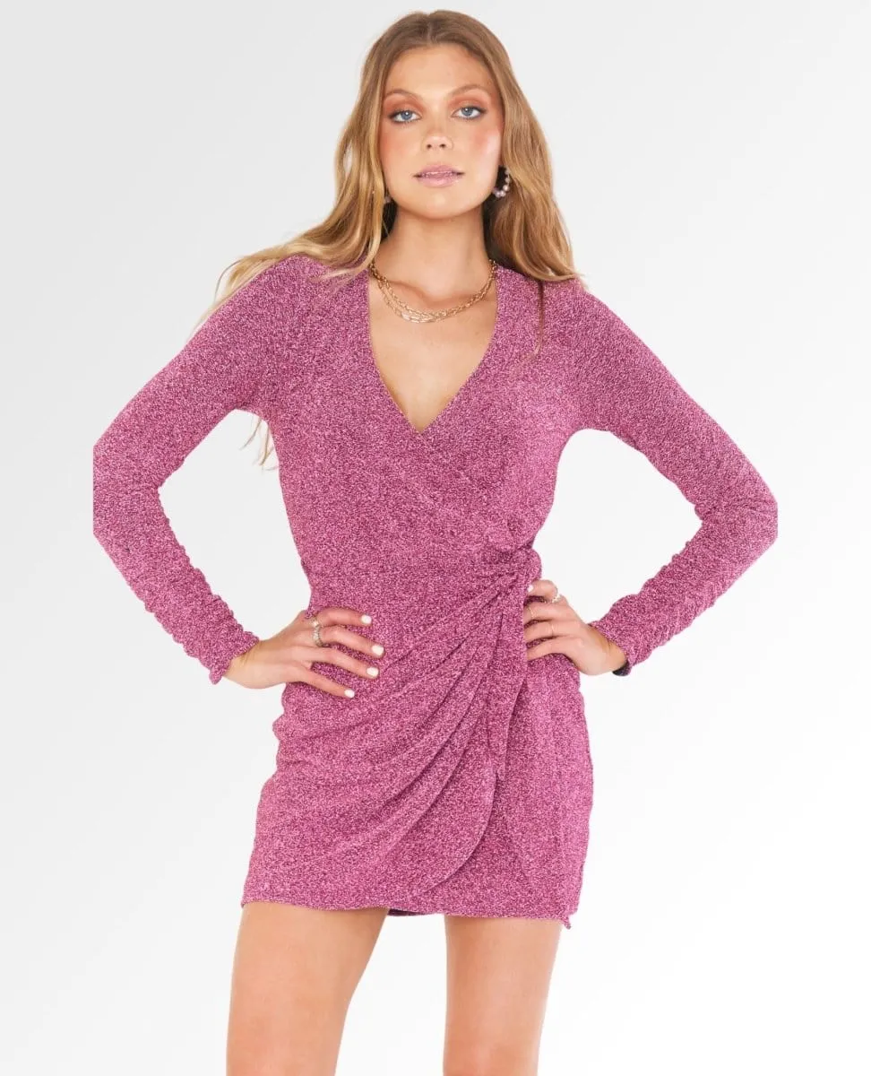 Kimora Mini Dress Pink Shimmy Shine