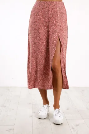 Lolita Floral Midi Skirt Print