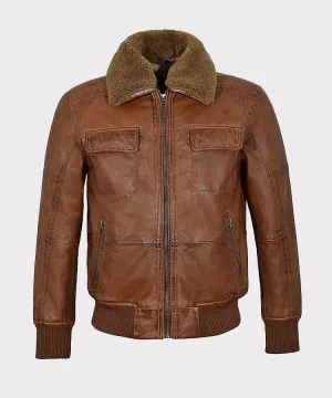 Men’s Air Force Fur Collar Bomber Jacket