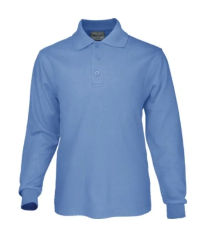 Mens Basic Long Sleeve Polo