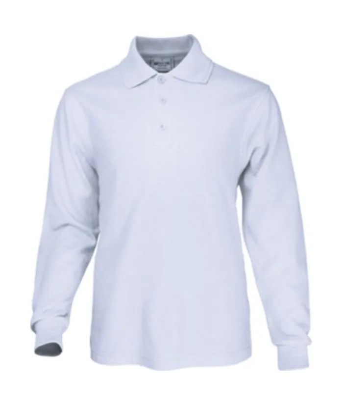 Mens Basic Long Sleeve Polo