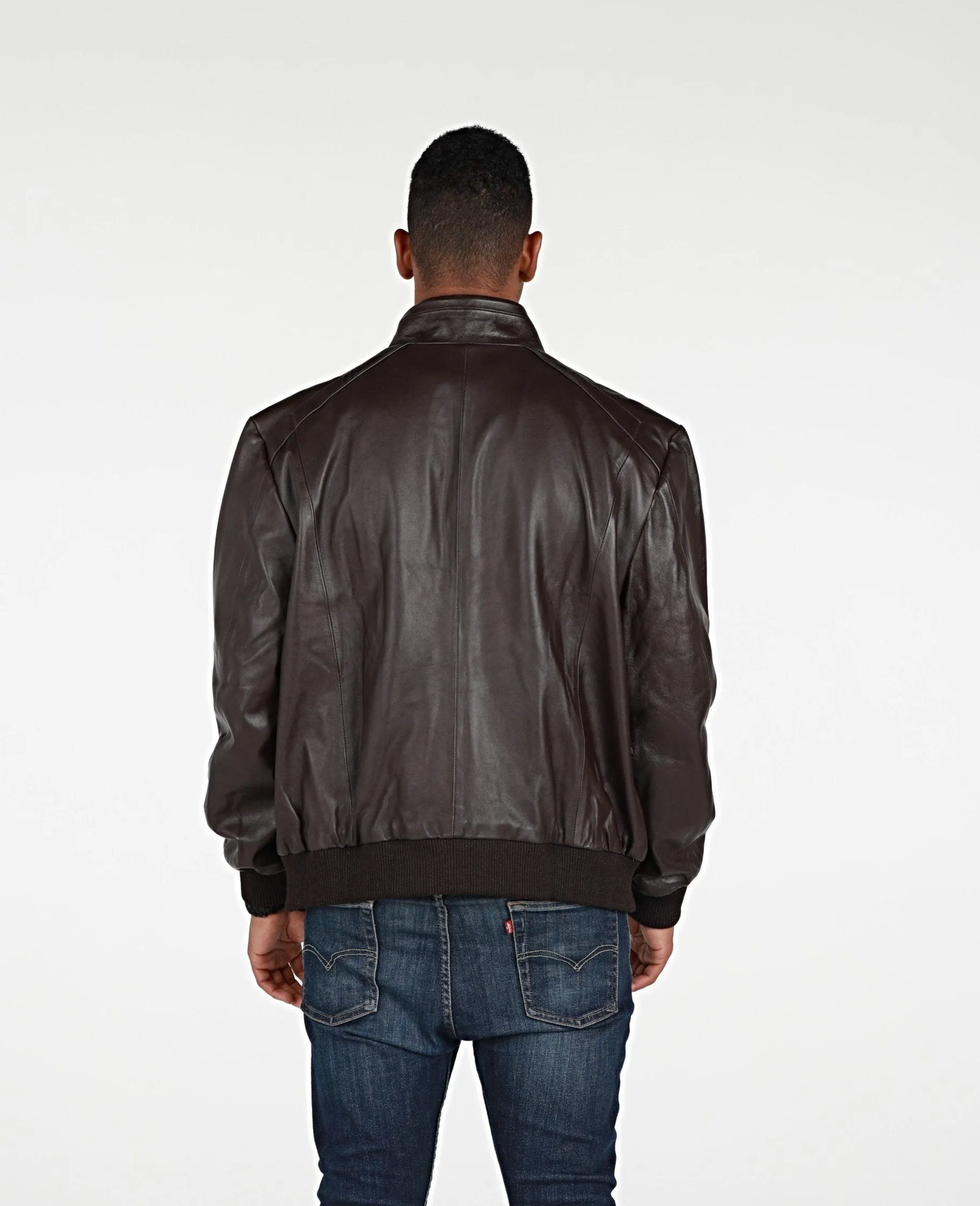 Mens Calypso Bomber Leather Jacket