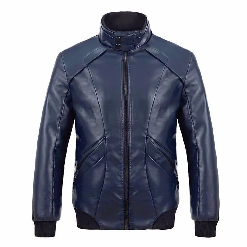 Mens Calypso Bomber Leather Jacket