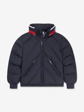 Moncler Enfant Boys Down Victor Bomber Jacket in Navy