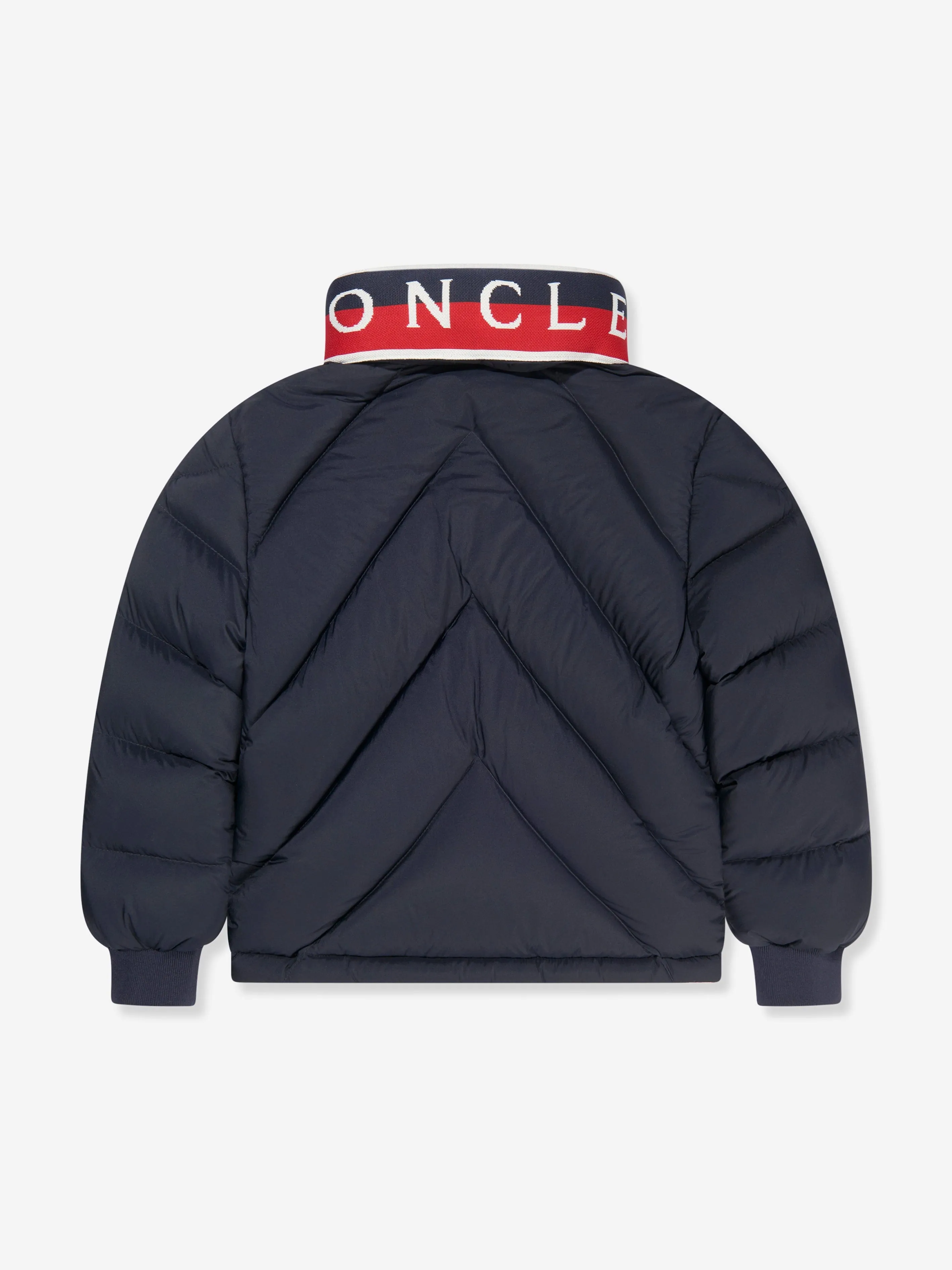 Moncler Enfant Boys Down Victor Bomber Jacket in Navy