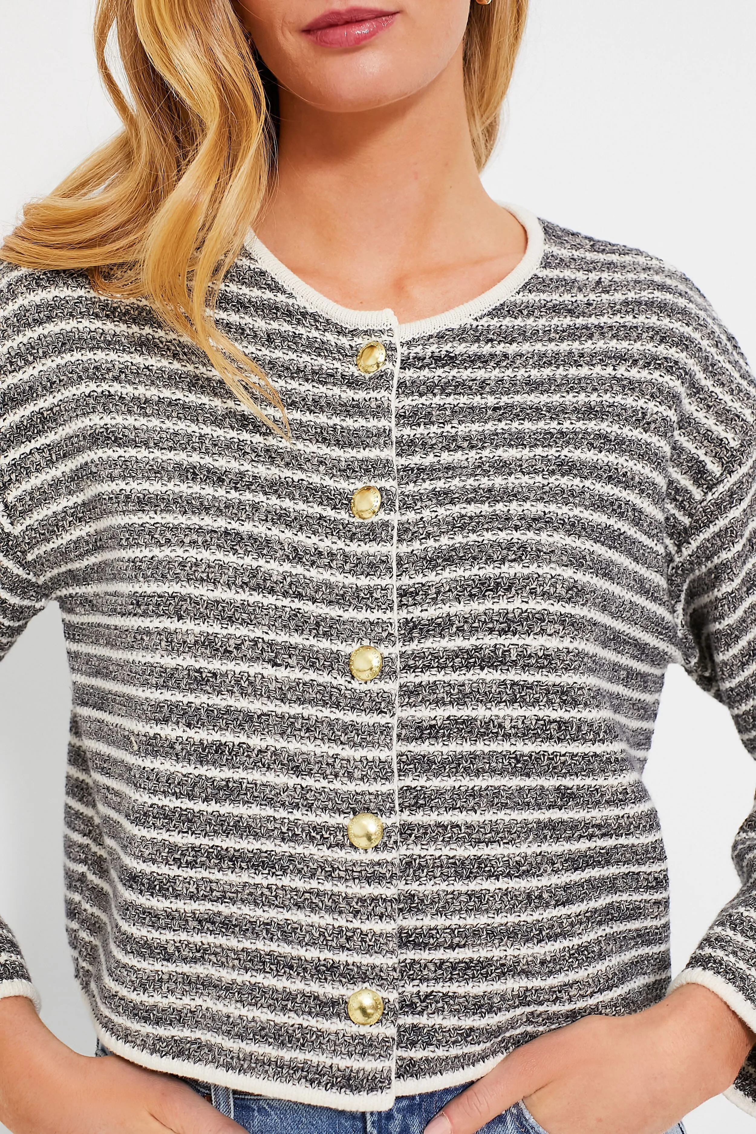 Multi Stripe REI Knitted Cardigan