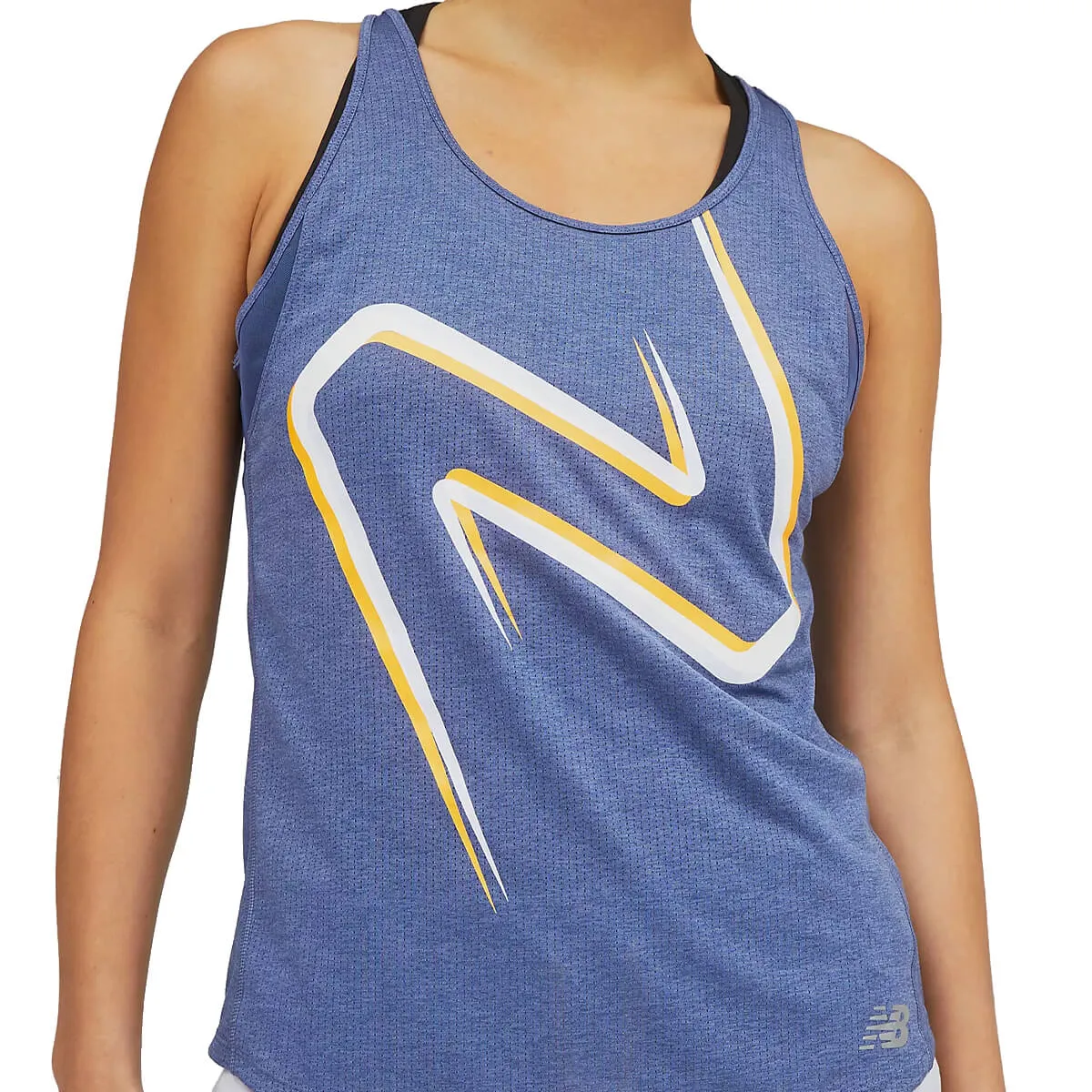 New Balance Printed Impact Run Tank Womens | Night Sky