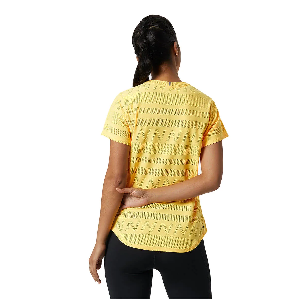 New Balance Q Speed Jacquard Short Sleeve Womens | Apricot