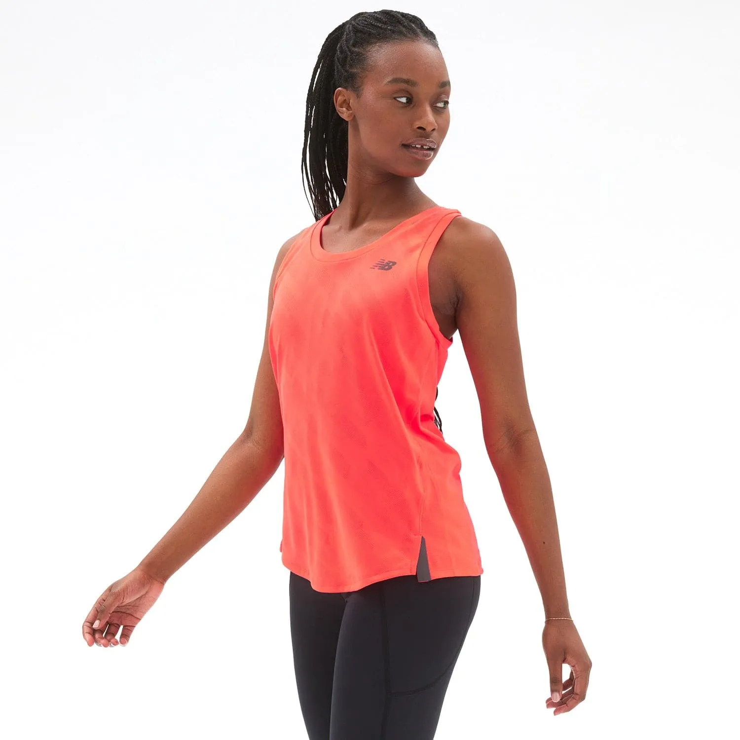 New Balance Q Speed Jacquard Womens Running Tank Top