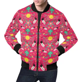 New Growth Pink Bomber Jacket for Men