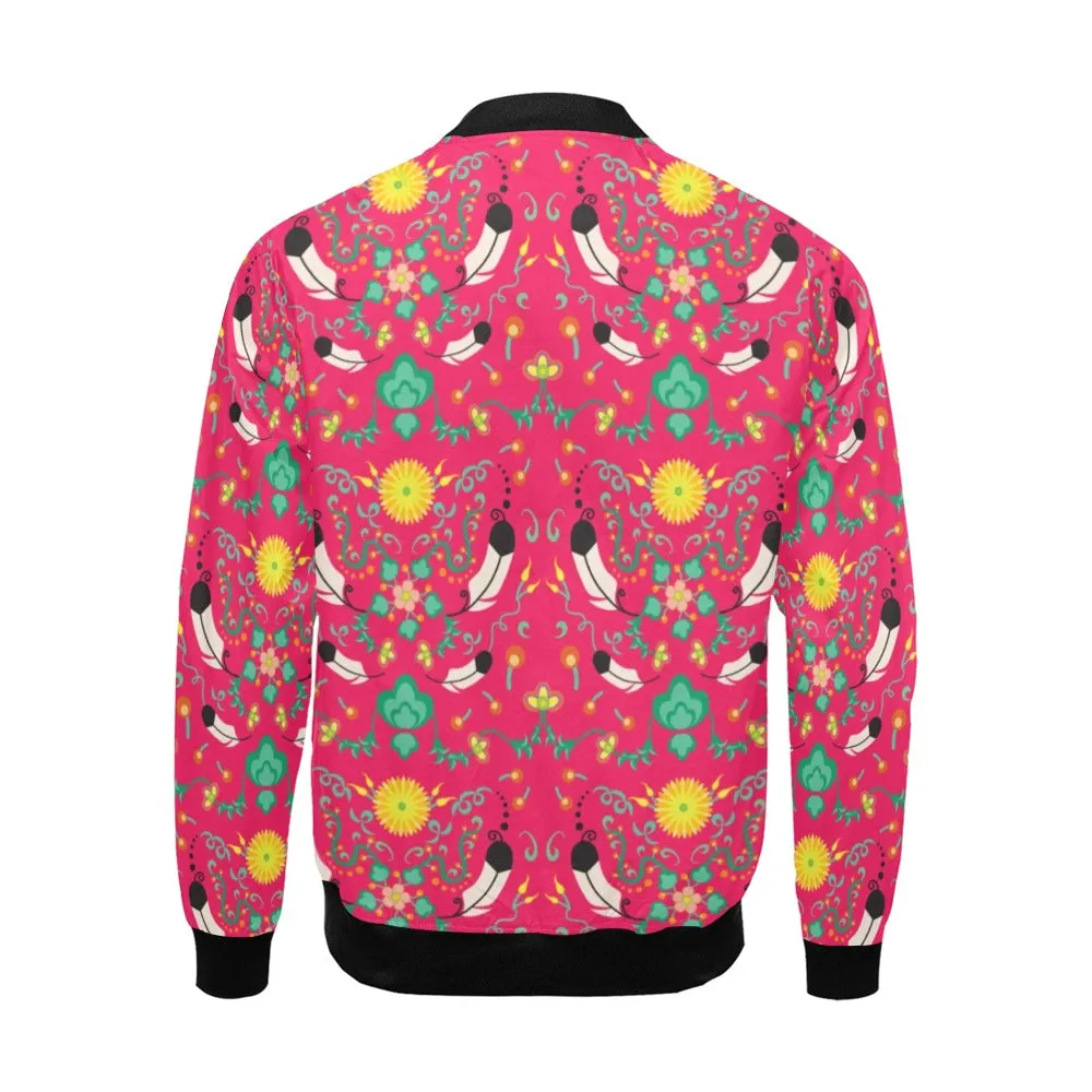 New Growth Pink Bomber Jacket for Men