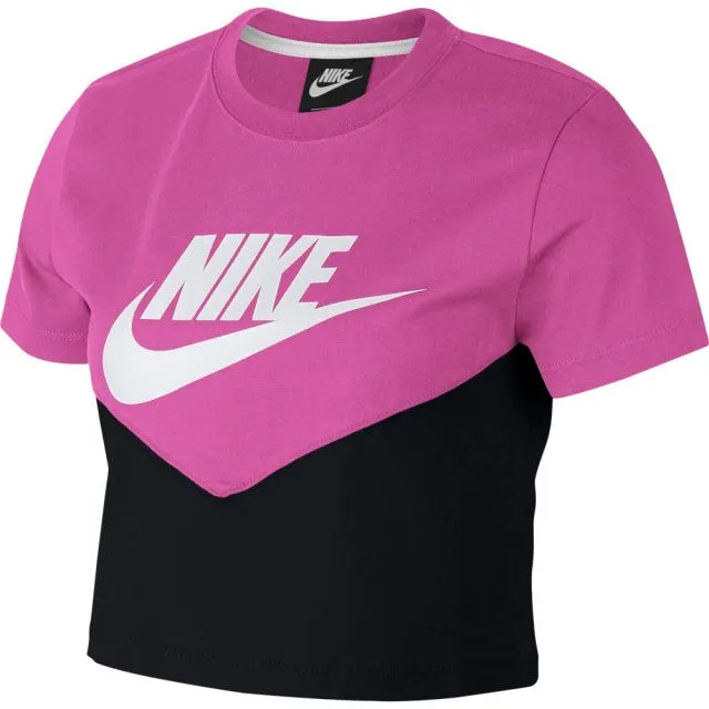 Nike Women&#39;s Lifestyle Ar2513-013 W Nsw Hrtg Top Ss Su19 T-Shirt