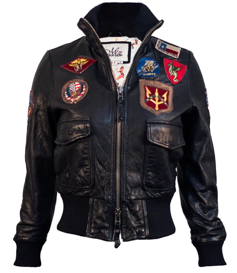 OFFICIAL MISS TOP GUN® LEATHER JACKET