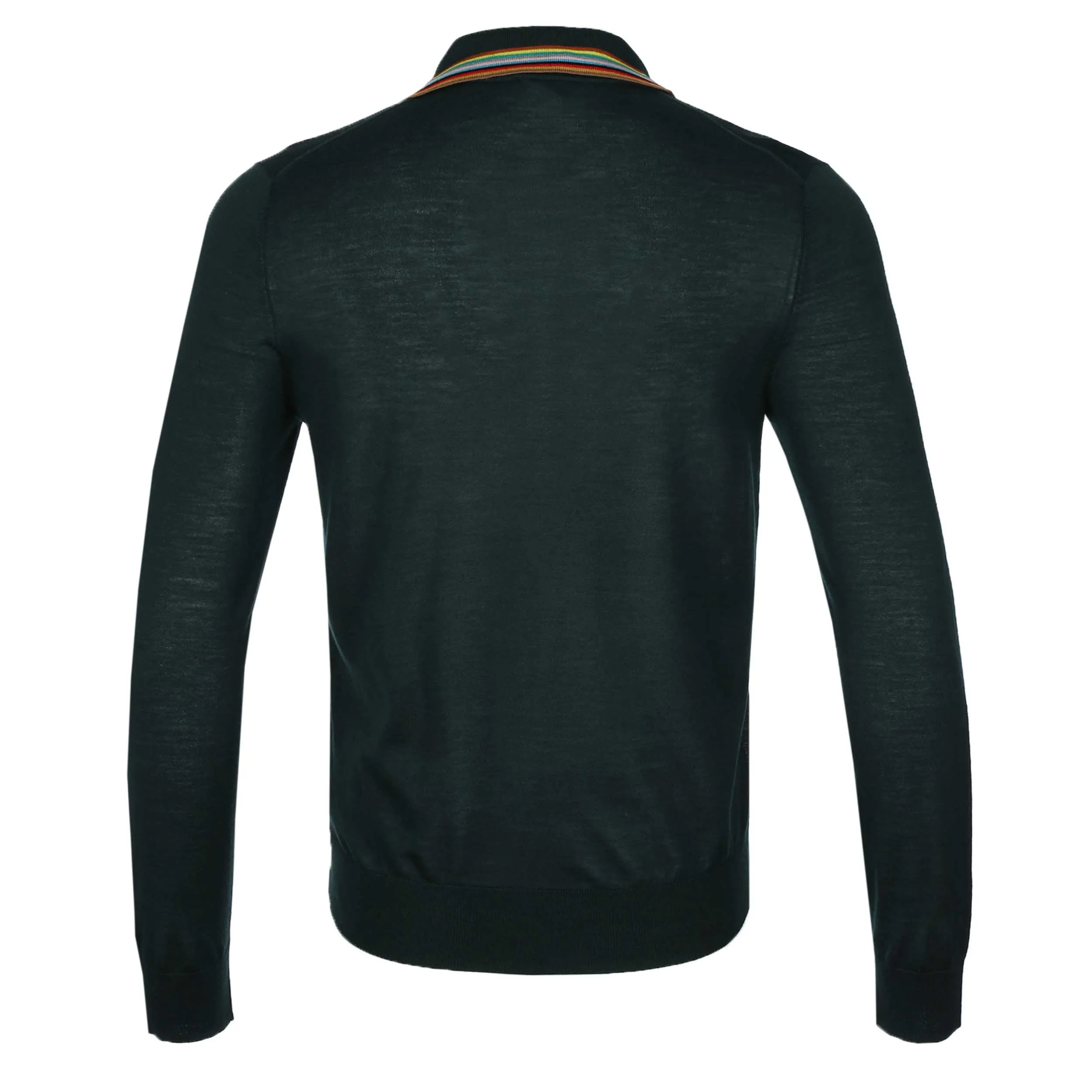 Paul Smith LS Polo Knitwear in Petrol Green