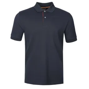 Paul Smith Stripe Placket Polo Shirt in Navy