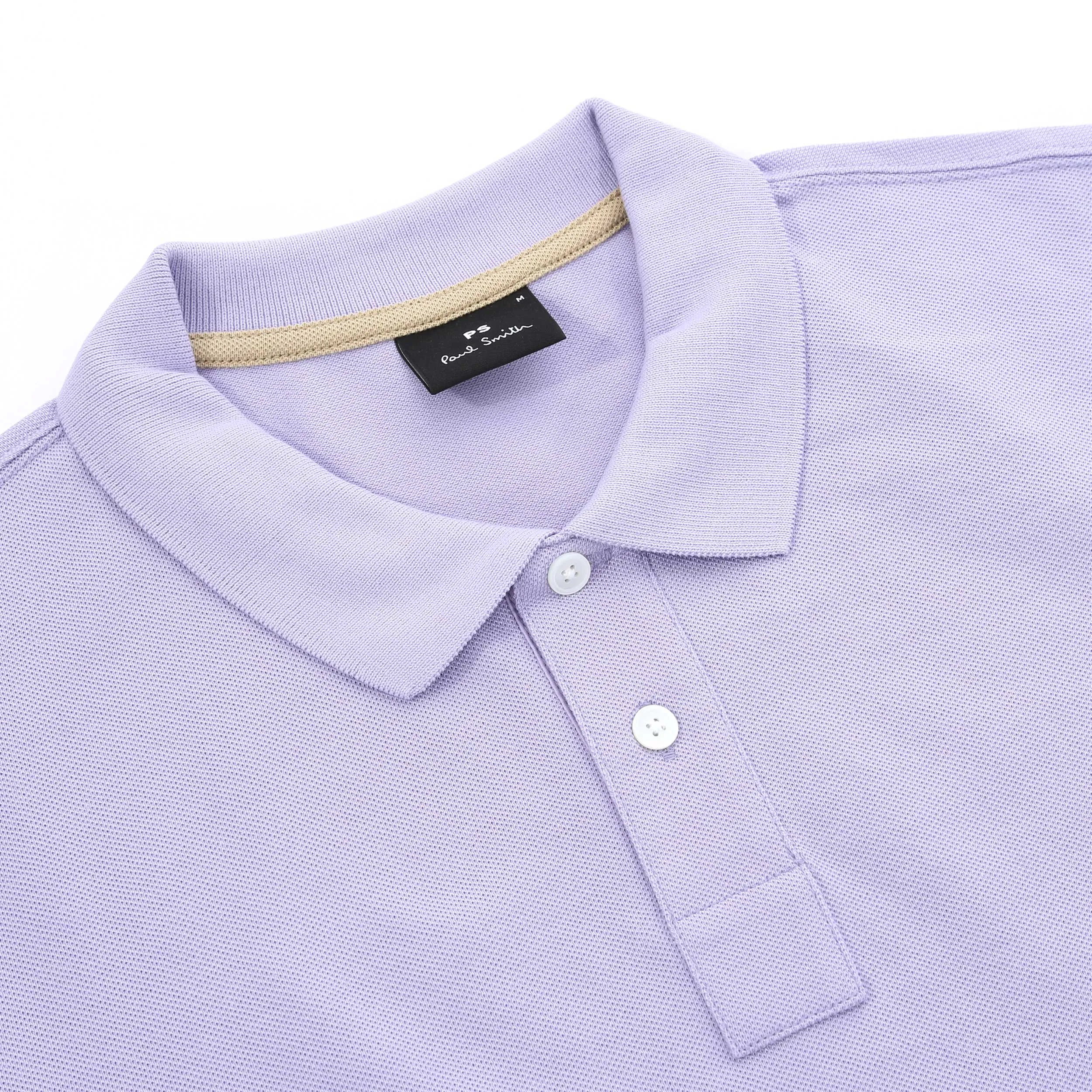 Paul Smith Zebra Badge Polo Shirt in Lilac