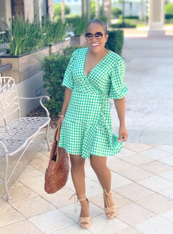 Picnic Party | Gingham Wrap Dress