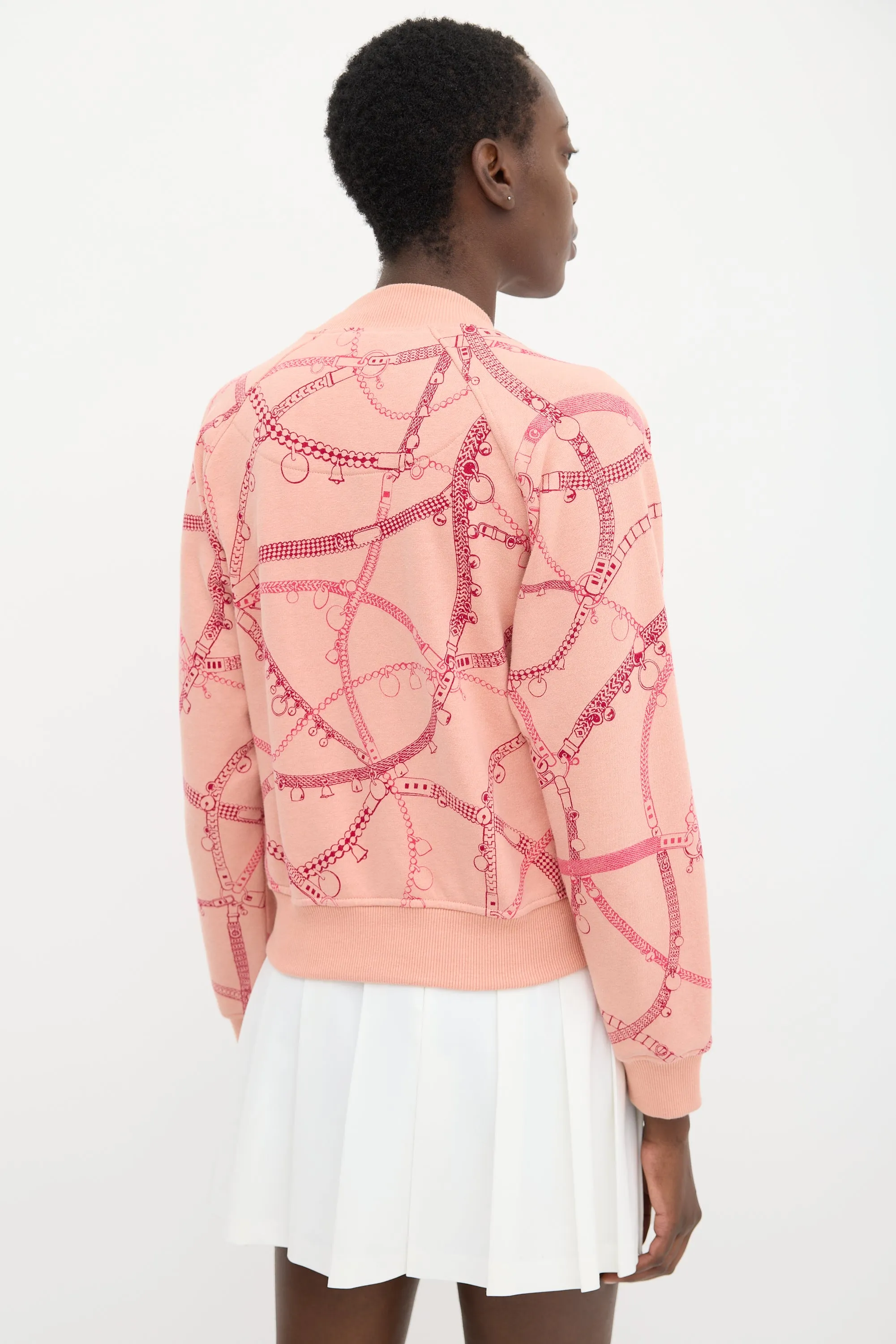 Pink Cotton Tresor de Medor Bomber Jacket