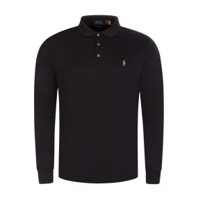 Polo Ralph Lauren Long Sleeve Black Polo Shirt