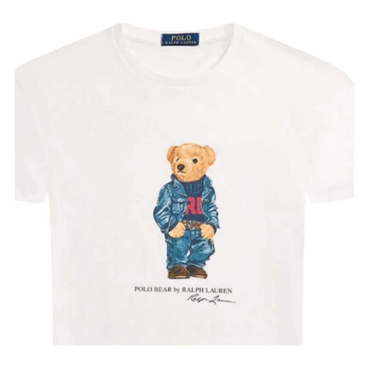 Polo Ralph Lauren Printed Polo Bear White T-Shirt