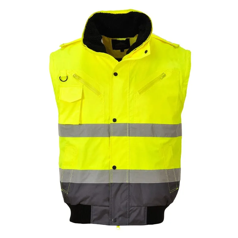 Portwest Hi Vis Contrast Bomber Jacket C465