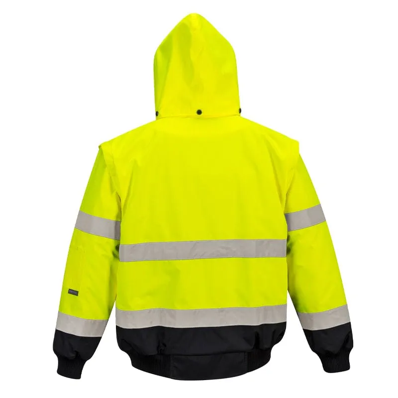 Portwest Hi Vis Contrast Bomber Jacket C465