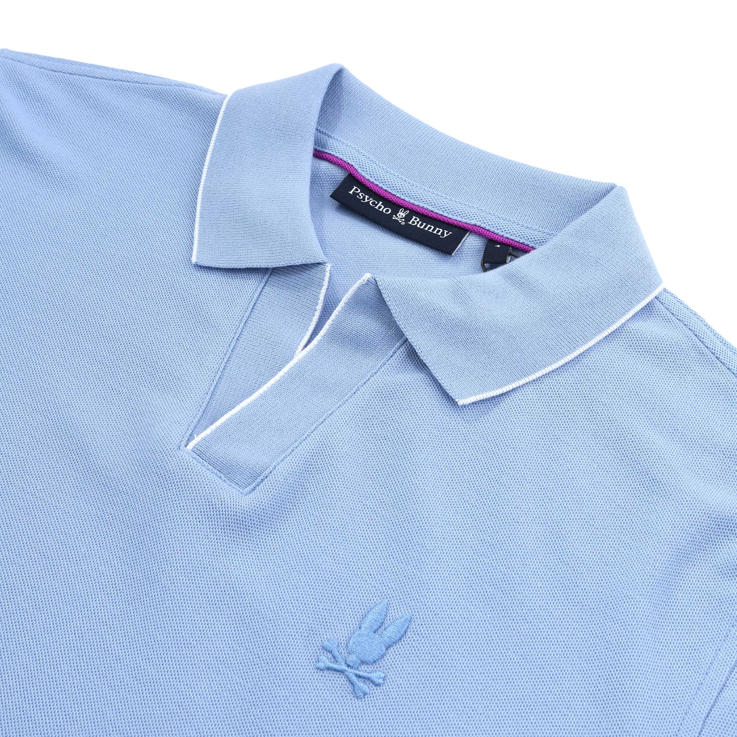 Psycho Bunny Easthills Johnny Polo Shirt in Serenity Sky Blue