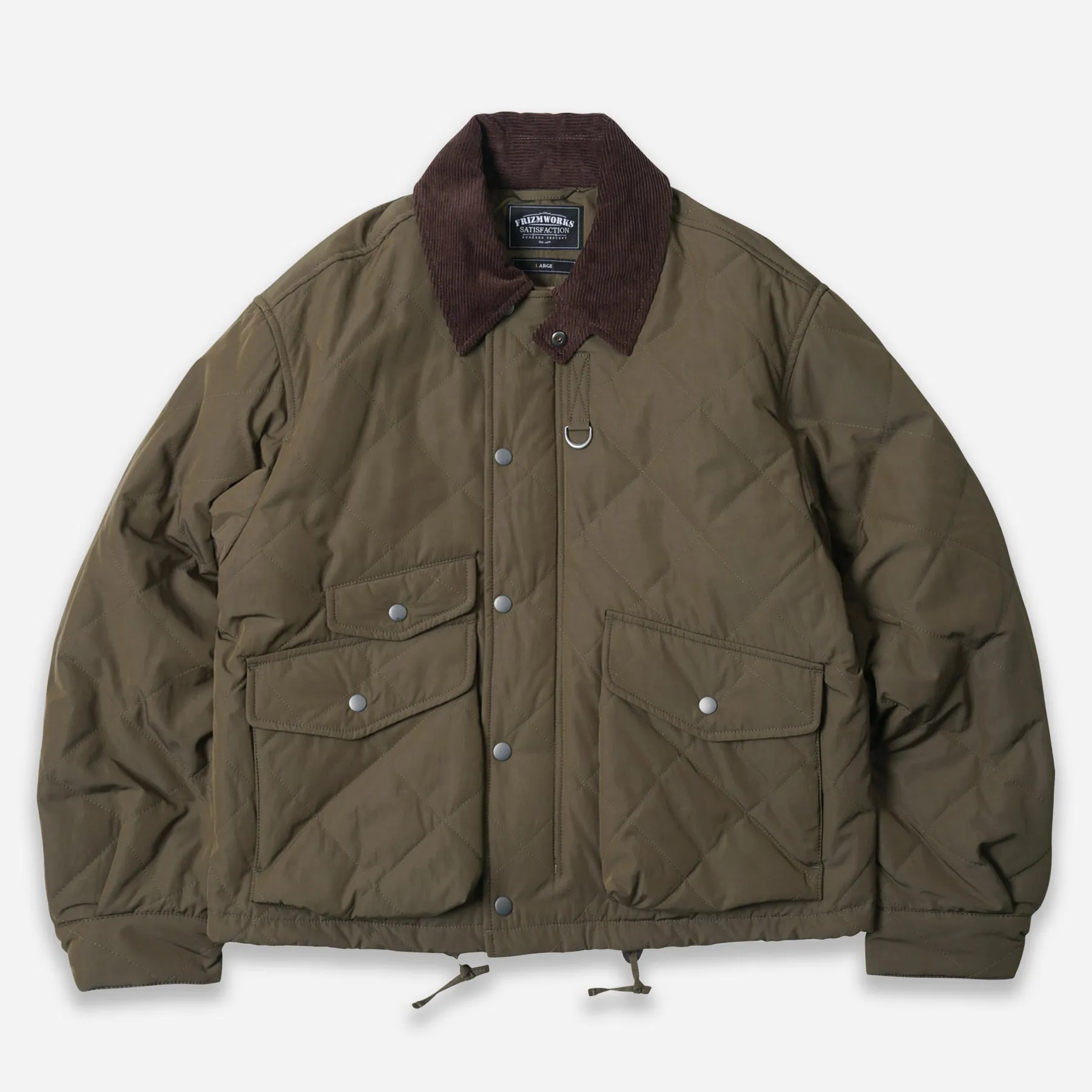 QUILTED HERITAGE HUNTING JACKET - OLIVE