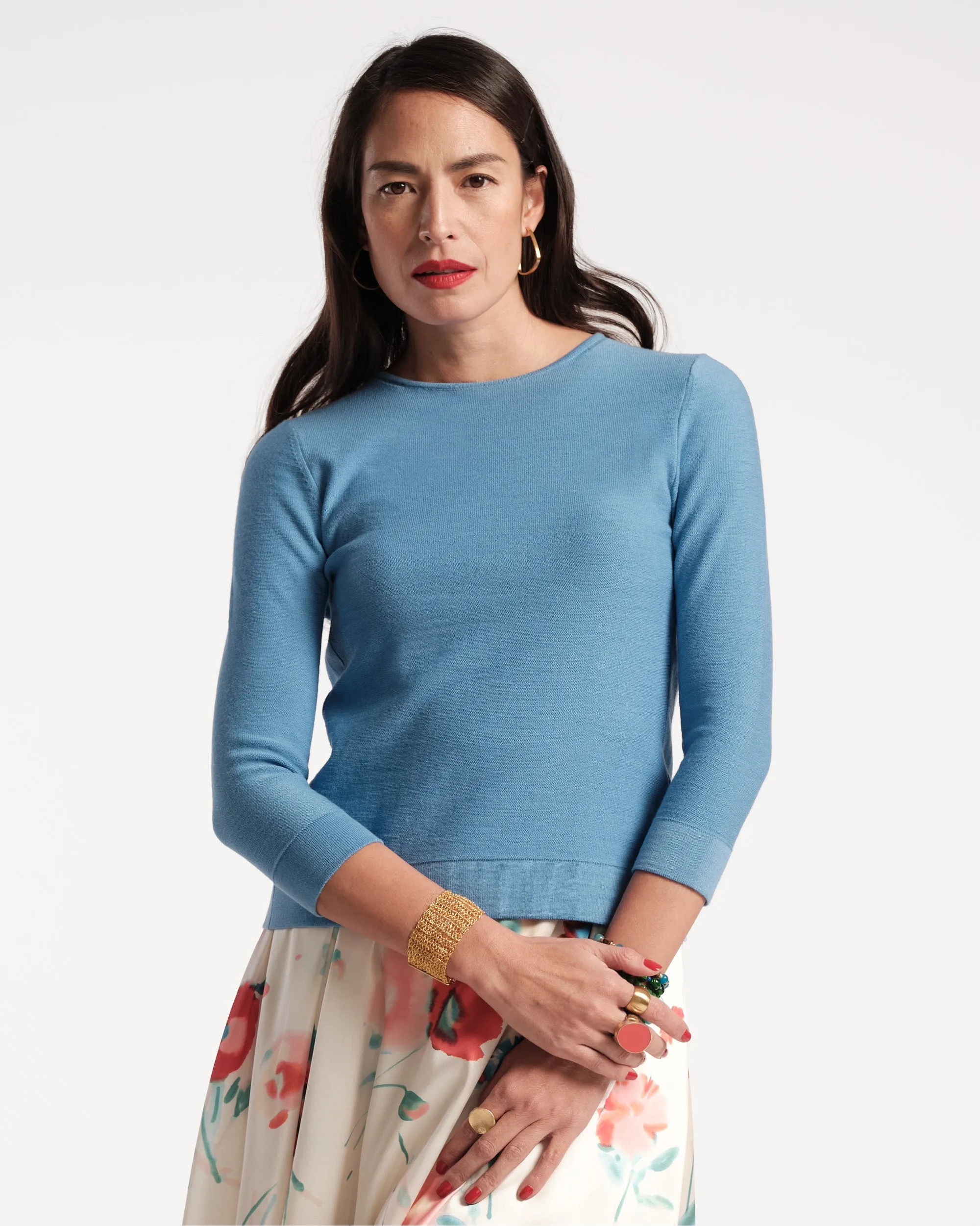 Rachel Knit Top Blue