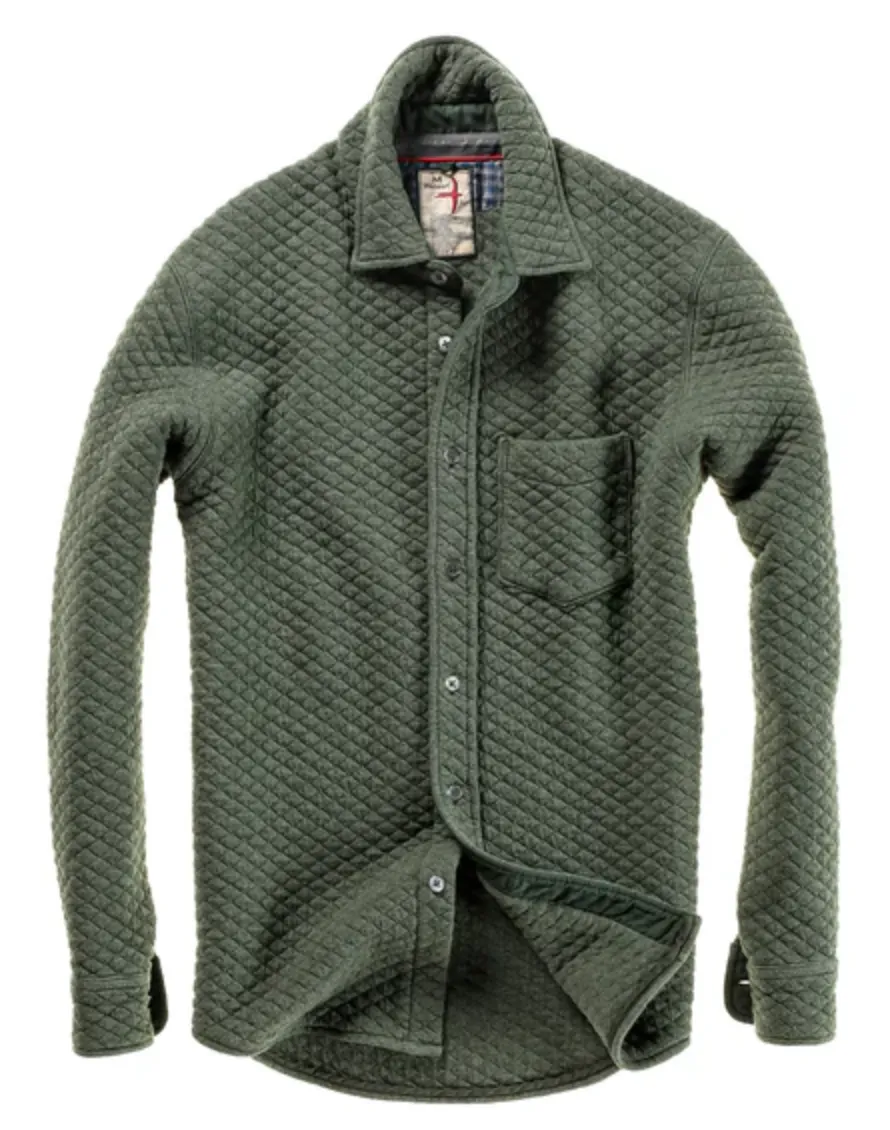 Relwen Bubble Knit Shirt Shale Green