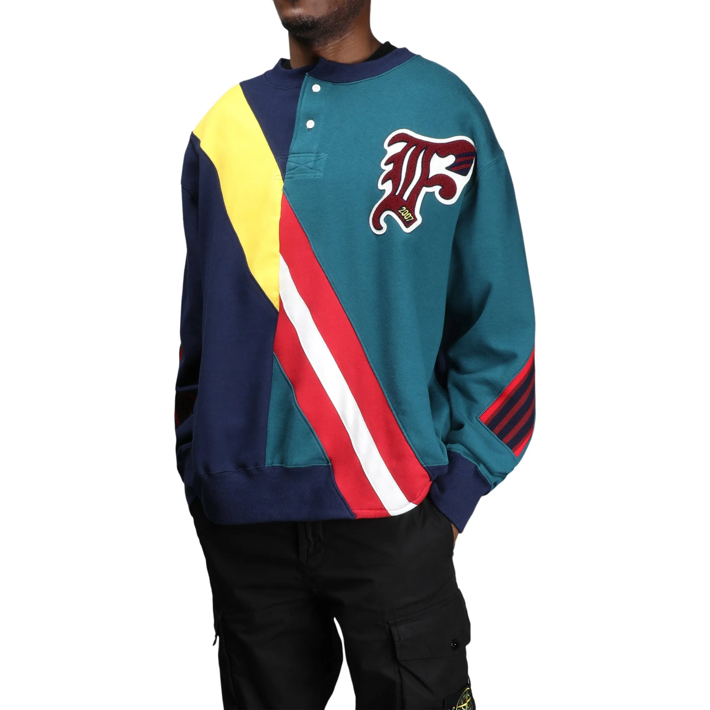 RUGBY MIX RIB SWEATSHIRT