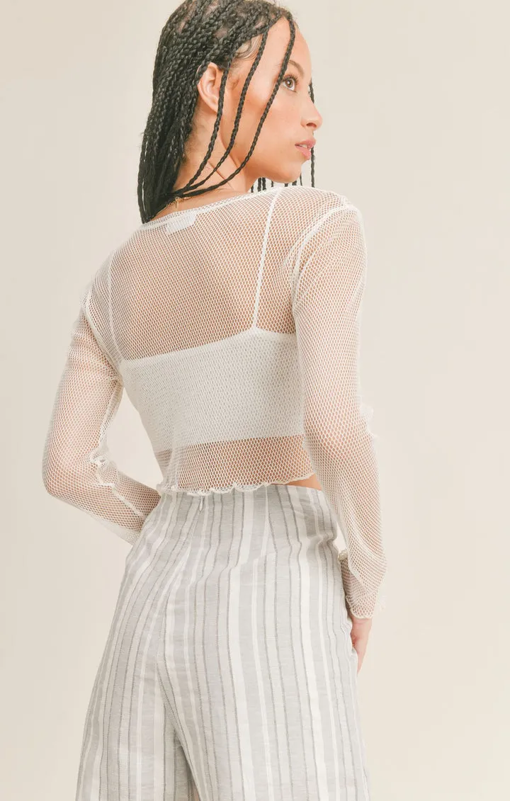 Sage The Label Venus Mesh Crop Top