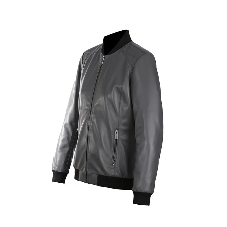 Savannah Womens Bomber Leather Jacket