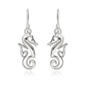 Seahorse Earrings for Women Sterling Silver- Seahorse Drop Earrings, Seahorse Dangle Earrings, Seahorse Jewelry, Seahorse Gifts