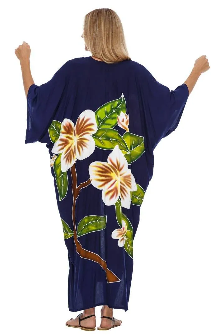 SHU-SHI Women's Kimono Cardigan - Floral Robe Beach Cover-Up, Open Front, One Size