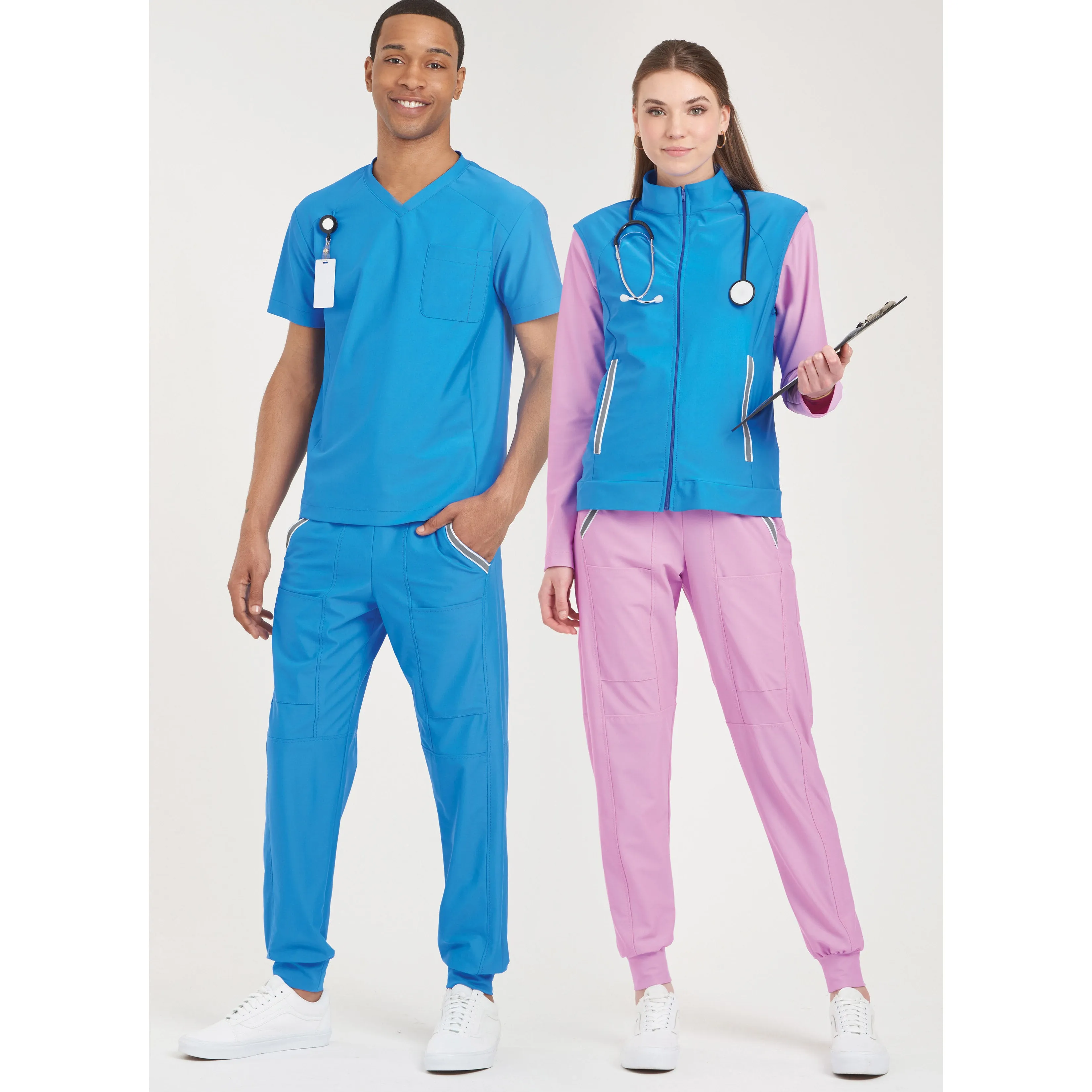 Simplicity Pattern S9650A Unisex Knit Scrubs