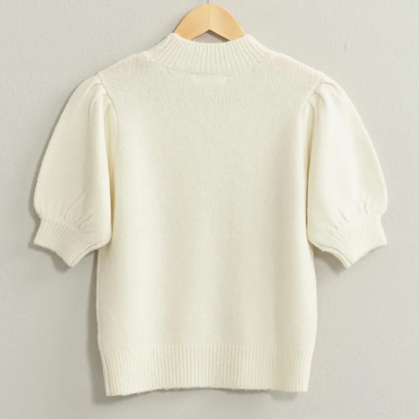 Soft Embrace Puff Sleeve Sweater