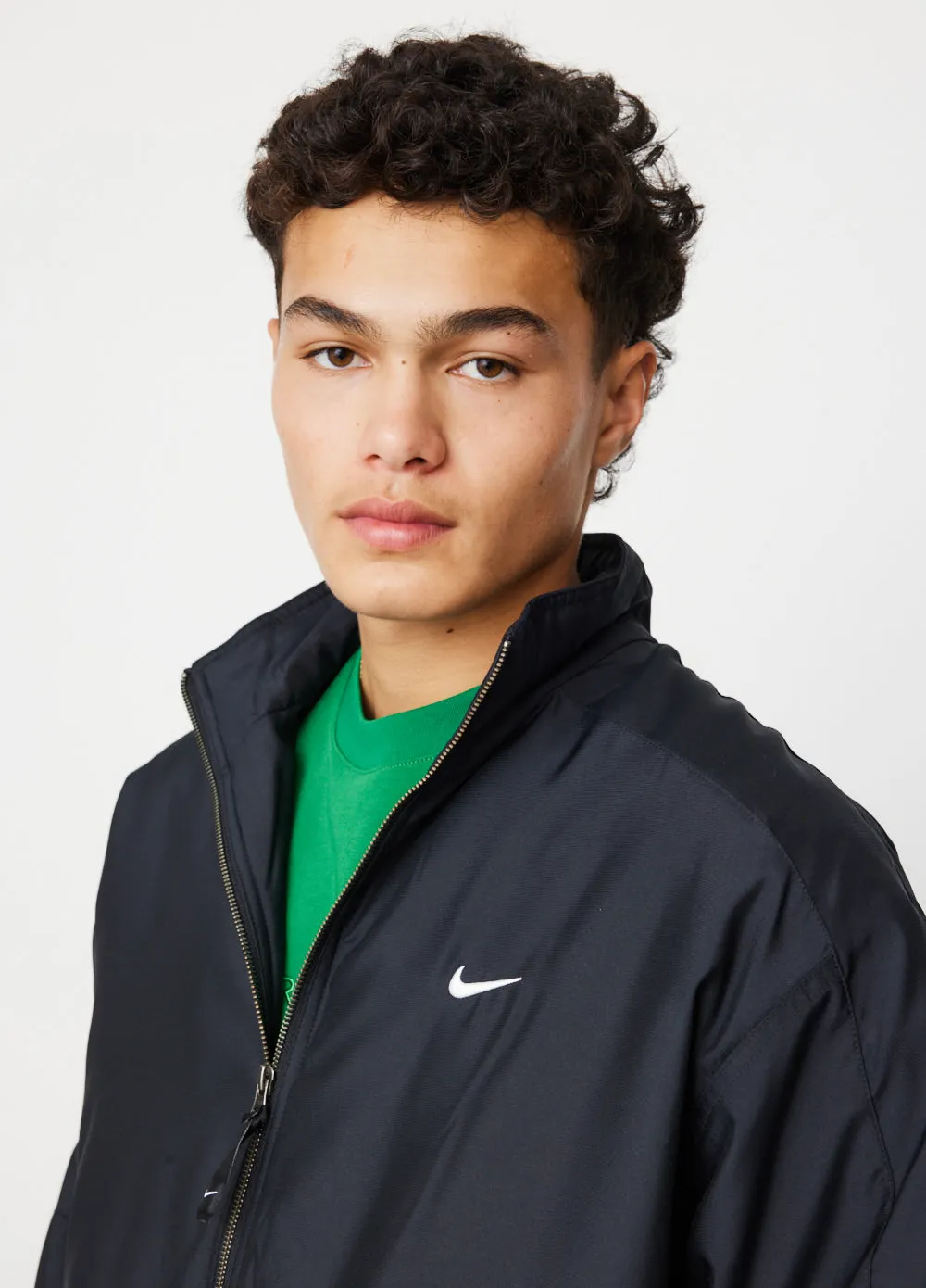 Solo Swoosh Satin Bomber Jacket