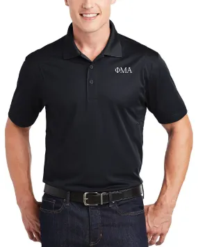 Sport-Tek Greek Letter Polo - Black