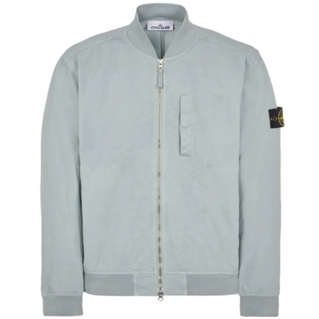 Stone Island Cupro Cotton Twill-TC Bomber Jacket