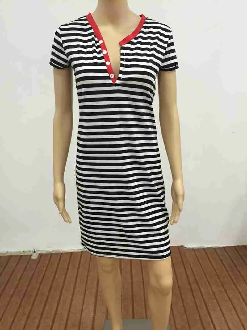 Summer sugarbird self portrait women dresses casual pencil striped midi dress V-neck sexy forever za 21 ST1317