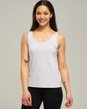 SUPIMA COTTON SATIN TANK TOP